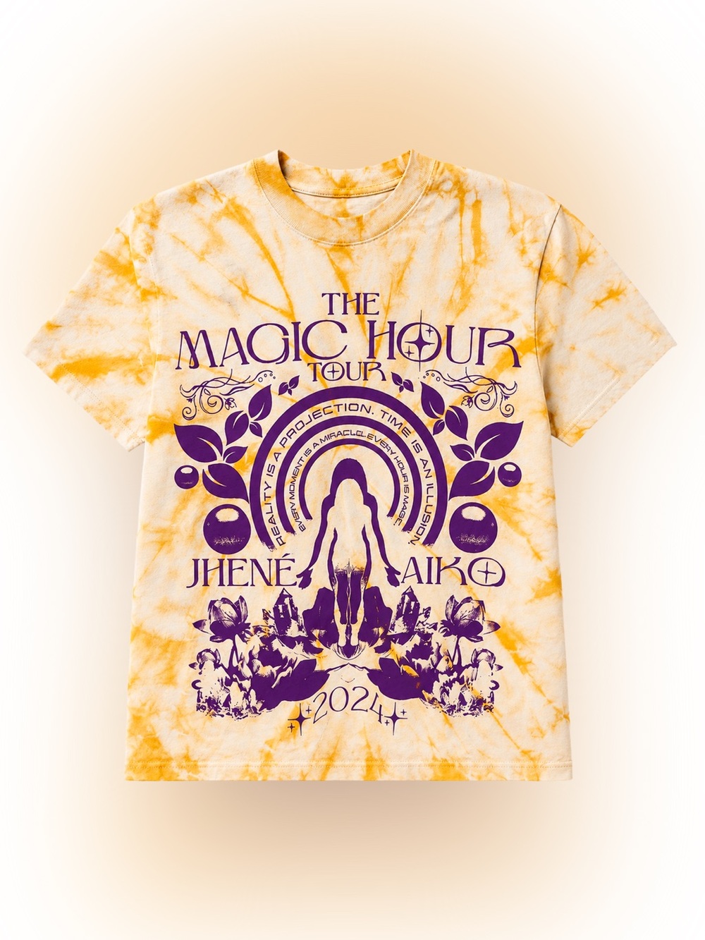 Jhene Aiko Officially Licensed The Magic Hour Tie Dyed Tour Tee Size M